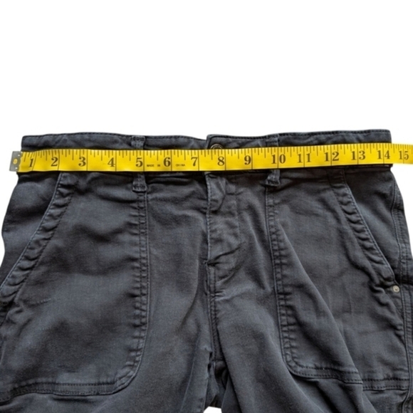 Mavi Ivy Slim Cargo Pants Grunge Y2K 00s Womens 29 Mid-Rise Black Twill Cotton - Picture 14 of 16